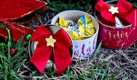 Lembrancinha Caixa Lata Natal 1uni