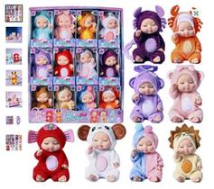 Lembrancinha cha de bebe 24 Mini Bonecas Realistas Doll Lovely Coleção -