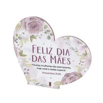 Lembrancinha Coração Decorativo com Frase Bíblica Homenagem para Mães