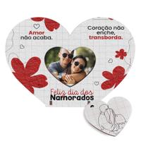 Lembrancinha Coração MDF Mini Porta Retrato Feliz dia Dos Namorados Lembrancinha Coração MDF Mini Porta Retrato Feliz dia Dos Namorados