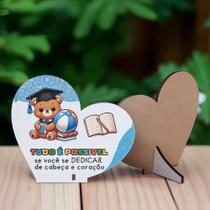 Lembrancinha Coração para Colorir Infantil Escola Volta às Aulas