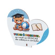 Lembrancinha Coração para Colorir Infantil Escola Volta às Aulas