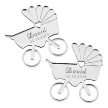 Lembrancinha de Batizado - Carinho de Bebê Acrílico Espelhado Kit 20 Unidades para Batizado e Festa Lembrancinha de Batizado - Carinho de Bebê Acrílico Espelhado Kit 20 Unidades para Batizado e Festa