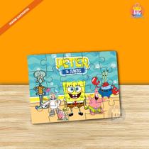 Lembrancinha De Festa Quebra Cabeça Bob Esponja Turma 2