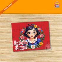 Lembrancinha De Festa Quebra Cabeça Branca De Neve