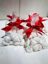 Lembrancinha de Suspiro branco com laço 30 UN Lembrancinha de Suspiro branco com laço 30 UN