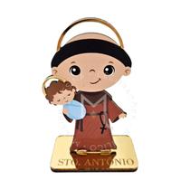 Lembrancinha Decorativa de Mesa - Santo Antônio em MDF - Enfeite Religioso