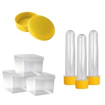Lembrancinha Kit Com 20 Tubetes 13cm, 20 Latinhas e 20 Caixinhas 5x5. Festa Kit Aniversario Lembrancinha Kit Com 20 Tubetes 13cm, 20 Latinhas e 20 Caixinhas 5x5. Festa Kit Aniversario