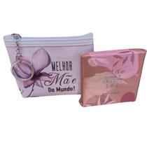 Lembrancinha Kit Dia das Mães Porta niquel e bloco de anotacao presente