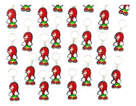Lembrancinha Knuckles 10un Chaveiro Emborrachado Mimo Festa