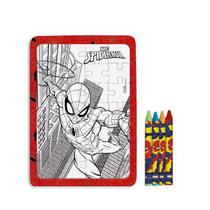 Lembrancinha Licenciada - Quebra-cabeça com Giz de Cera Spider Man - 1 Un