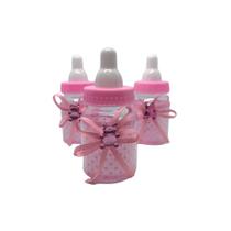 Lembrancinha Mamadeira Decorada Rosa 60ml 10 Un
