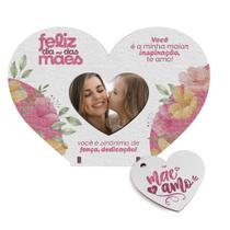 Lembrancinha Mini Porta Retrato e Chaveiro Dia das Mães