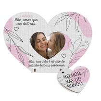 Lembrancinha Mini Porta Retrato e Chaveiro Dia das Mães