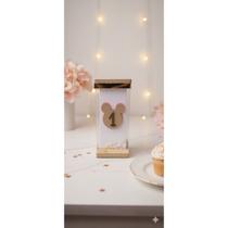 Lembrancinha Minnie Luxo 1 Ano Caixa Personalizada Dourada com Pérolas Lembrancinha Minnie Luxo 1 Ano Caixa Personalizada Dourada com Pérolas