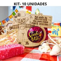 Lembrancinha Porta bombom Espantalho para festa junina