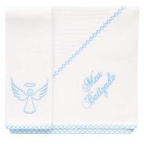 Lembrancinha Toalha Batizado Fralda Paninho de Boca Bebe Batismo Padrinho Madrinha Menino Kit Bordado Lembrancinha Toalha Batizado Fralda Paninho de Boca Bebe Batismo Padrinho Madrinha Menino Kit Bordado