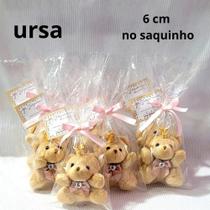 Lembrancinha ursa chaveiro no saquinho rosa com inicial 20 pçs - Nita Lembrancinha ursa chaveiro no saquinho rosa com inicial 20 pçs - Nita