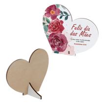 Lembrancinhas Coração MDF Dia das Mães Mensagem Provérbios