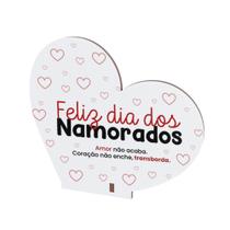 Lembrancinhas Coração MDF Feliz dia dos Namorados