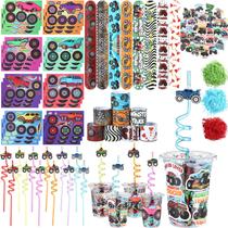Lembrancinhas de Festa Acellegic - Conjunto de 124 Peças com Caminhão Monstro Lembrancinhas de Festa Acellegic - Conjunto de 124 Peças com Caminhão Monstro