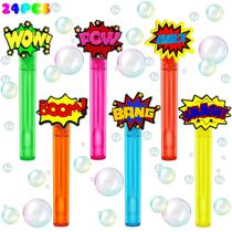 Lembrancinhas de festa Bubble Wand uoyoi Superhero para crianças, 24 unidades Lembrancinhas de festa Bubble Wand uoyoi Superhero para crianças, 24 unidades