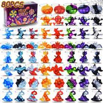 Lembrancinhas de festa de Halloween ZEAYOU, 80 unidades com mini chaveiro pop para crianças Lembrancinhas de festa de Halloween ZEAYOU, 80 unidades com mini chaveiro pop para crianças