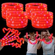 Lembrancinhas de festa Glow Sticks Kannove Red Light Up 24 unidades para crianças Lembrancinhas de festa Glow Sticks Kannove Red Light Up 24 unidades para crianças