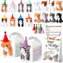 Lembrancinhas de festa Hydren Adopt Pet 3 peças de pelúcia para gatos