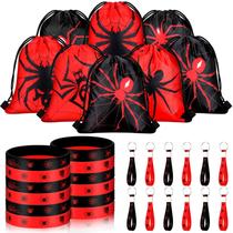 Lembrancinhas de festa Lothee Spider 32 peças Halloween Spiderweb Lembrancinhas de festa Lothee Spider 32 peças Halloween Spiderweb