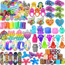 Lembrancinhas de festa Mivanlin 124 unidades Pop Fidget Treasure Box Toys K