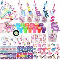 Lembrancinhas de festa MOVINPE Unicorn Personalize copos com brinquedos Lembrancinhas de festa MOVINPE Unicorn Personalize copos com brinquedos
