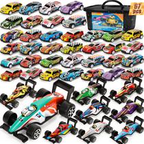 Lembrancinhas de festa Toy Cars SevenQ com caixa de armazenamento para meninos, 67 unidades