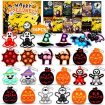 Lembrancinhas de Halloween - 24 Chaveiros Pop Fidget Kiss Monkey