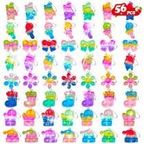Lembrancinhas de Natal FIDWOD Mini Pop Fidget Chaveiro 56 unidades
