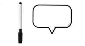 Lembrete Magnética, Ima de Geladeira, Lousa - Balões De Diálogo Anotações com Caneta - Envio Sortido