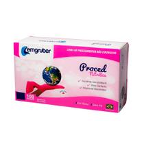 Lemgruber luva nitrilica pink proced tam pp