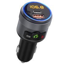 LENCENT Car Transmissor FM, sem fio Bluetooth 5.1 Rádio A