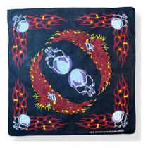 Lenço Bandana Preta Paisley Harley Moto Rock Custom