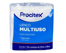 Lenço Banho Multiuso Procitex 28x30cm C/100un Cremer