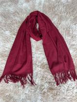 Lenco Cachecol Echarpe Grosso Lisa Basica Importado Tamanho 190x72cm peso 280G