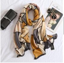 Lenço Cachecol Feminino Grande Viscose Geométrico Cor:Amarelo