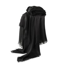 Lenço CaptainCrafts de algodão leve e linho para mulheres, preto Lenço CaptainCrafts de algodão leve e linho para mulheres, preto