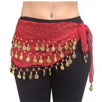 Lenço com moedas para dança