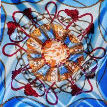 Lenço Cordas e Elos Azul