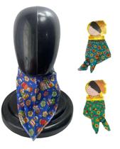 Lenço Curto Pequeno Caipira Com Argola Festa Junina Sortido Lenço Curto Pequeno Caipira Com Argola Festa Junina Sortido