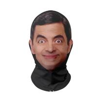 Lenço De Cabeça Com Rosto Engraçado 3D Mr. Bean, Máscara Protetora Solar De Seda Gelada, Cosplay De Lenço De Cabeça Com Rosto Engraçado 3D Mr. Bean, Máscara Protetora Solar De Seda Gelada, Cosplay De