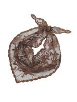 Lenço de cabelo, bandana, SweatyRocks, bordado floral, marrom Lenço de cabelo, bandana, SweatyRocks, bordado floral, marrom