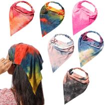 Lenço de cabelo, bandana Vercret, pacote com 6 para mulheres com clipes Lenço de cabelo, bandana Vercret, pacote com 6 para mulheres com clipes