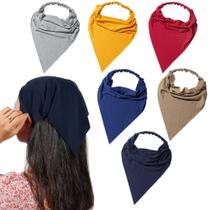 Lenço de cabelo, faixa de cabelo Vercret Classic Floral, pacote com 6 para mulheres